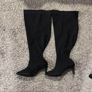 Lane Bryant Black Over the Knee Boots